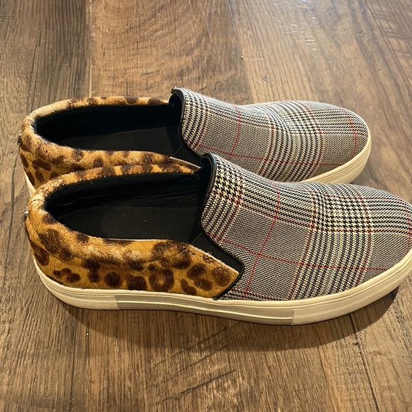 Steve Madden Gills sneaker Leopard/Plaid 8 M - Picture 4 of 4